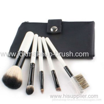 Cosmetic High Quality 5pcs Makeup Brush Kit With White Handle 